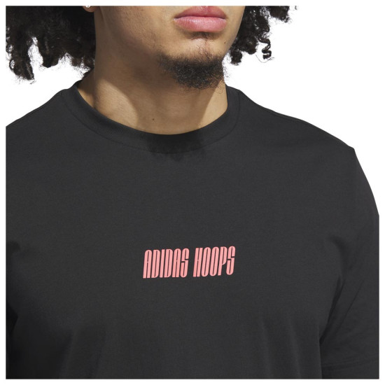 Adidas Ανδρική κοντομάνικη μπλούζα Hoops Graphic Tee